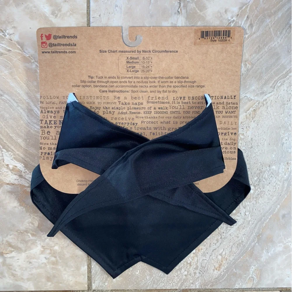 NEW Large Dog Tuxedo Bandana for wedding/special occasions